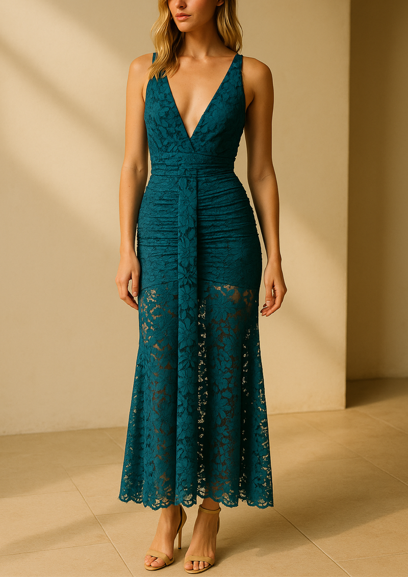 VESTIDO CLEO CON ENCAJE
