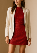 VESTIDO HALTER LENTEJUELAS