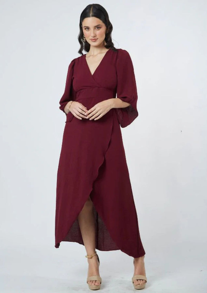 VESTIDO MAJO GUINDA