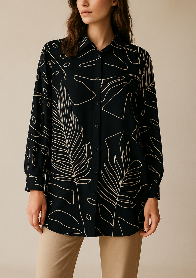 BLUSA REGINA HOJAS