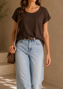 BLUSA M/C SEDA CREPE