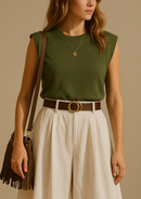 TOP HOMBRERAS TEJIDO