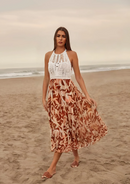 VESTIDO TEJIDO HALTER LARGO