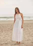 VESTIDO TEJIDO HALTER LARGO