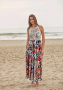 VESTIDO TEJIDO HALTER LARGO